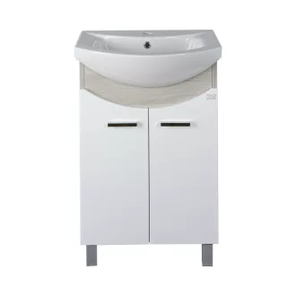 TMP ZX 55 - SONOMA - álló fürdőszobabútor - Sanovit ZENON - 6055 porcelán mosdóval - 55 x 44 cm - WaterMarkt.hu