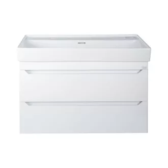 TMP SHARP 100 fali fürdőszobabútor - CeraStyle SHARP - 37600 DUPLA csaplyukas mosdóval - 100 x 48 cm - WaterMarkt.hu