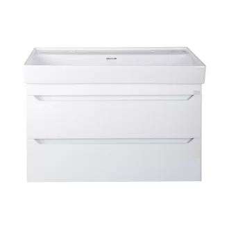 TMP SHARP 100 fali fürdőszobabútor - CeraStyle SHARP - 37600 DUPLA csaplyukas mosdóval - 100 x 48 cm - WaterMarkt.hu