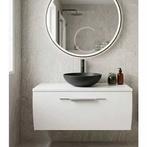 TMP MOON 80 cm fali fürdőszobabútor mosdó nélkül - Top Counter mosdókhoz - WaterMarkt.hu