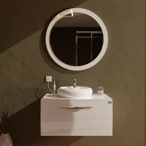 TMP MOON 80 cm fali fürdőszobabútor mosdó nélkül - Top Counter mosdókhoz - WaterMarkt.hu