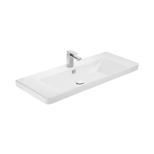 TMP SHARP 105 - FEKETE - fali fürdőszobabútor- Sanovit LUXURY 11105 mosdóval - 105 x 46 cm - WaterMarkt.hu