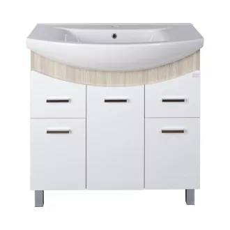 TMP ZX 95 - SONOMA - álló fürdőszobabútor - Sanovit ZENON - 6095 porcelán mosdóval - 97 x 51 cm - WaterMarkt.hu