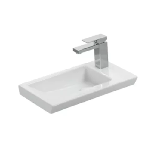 Sanovit ISIK - porcelán mosdókagyló - jobb csaplyukas - 45 x 28 cm - WaterMarkt.hu