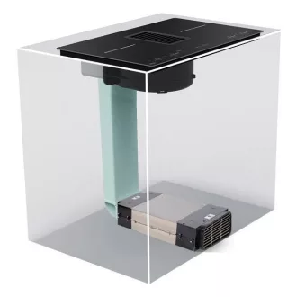   NODOR - NorCoock IS-N7220 BK indukciós főzőlap beépített elszívóval + plazma filter QUADRA 800 R