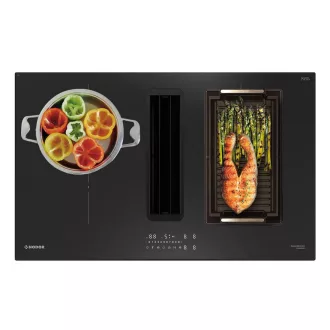 NODOR - NorCoock N7426 BK FLOW-IN indukciós főzőlap beépített elszívóval - WaterMarkt.hu