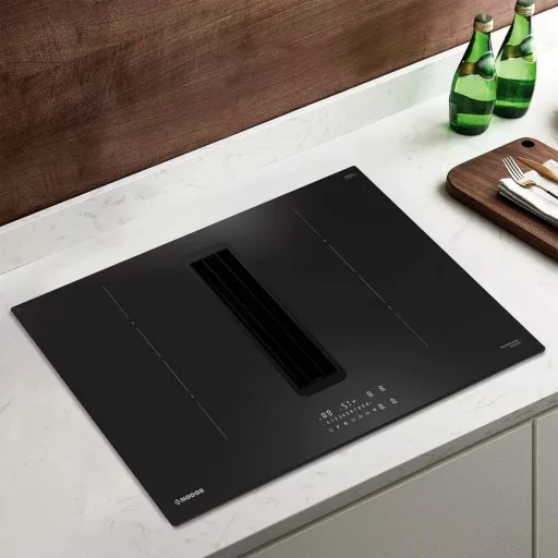 NODOR - NorCoock N7426 BK FLOW-IN indukciós főzőlap beépített elszívóval - WaterMarkt.hu