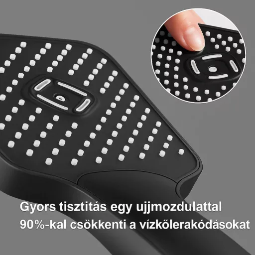 Caldo Freddo Blackspirit zuhanyszett - 3 funkciós zuhanyfejjel - GUNMETAL - fegyverszürke - WaterMarkt.hu