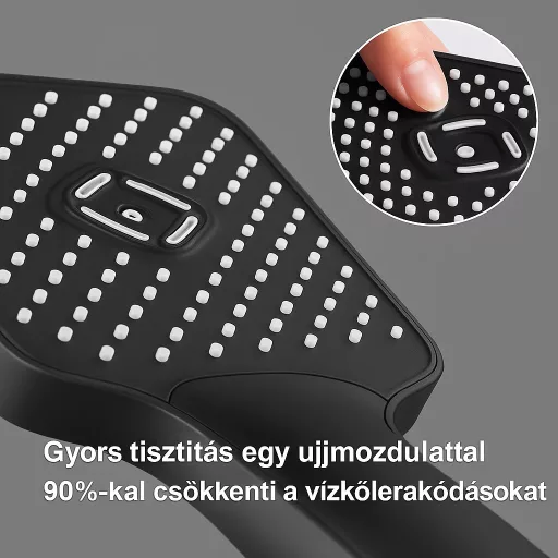 Caldo Freddo Blackspirit zuhanyszett - 3 funkciós zuhanyfejjel - GUNMETAL - fegyverszürke - WaterMarkt.hu
