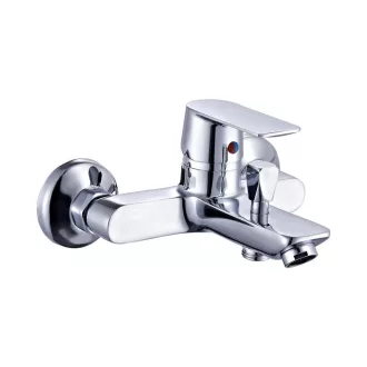 Eurostandard kádtöltő csaptelep - zuhahyszettel - fix falitartóval - KRÓM - WaterMarkt.hu