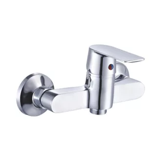 Eurostandard zuhany csaptelep - zuhahyszettel - fix falitartóval - KRÓM - WaterMarkt.hu