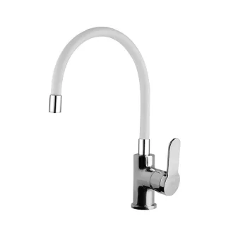 Eurostandard FLEX álló mosogató csaptelep - FEHÉR - flexibilis kifolyócsővel - WaterMarkt.hu