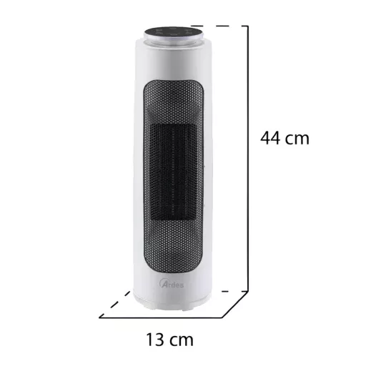 ARDES 4P19 PTC kerámiabetétes hősugárzó távvezérlővel, 3 színű led világítással, 2000 W - WaterMarkt.hu