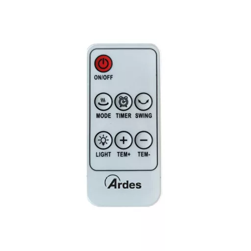 ARDES 4P19 PTC kerámiabetétes hősugárzó távvezérlővel, 3 színű led világítással, 2000 W - WaterMarkt.hu