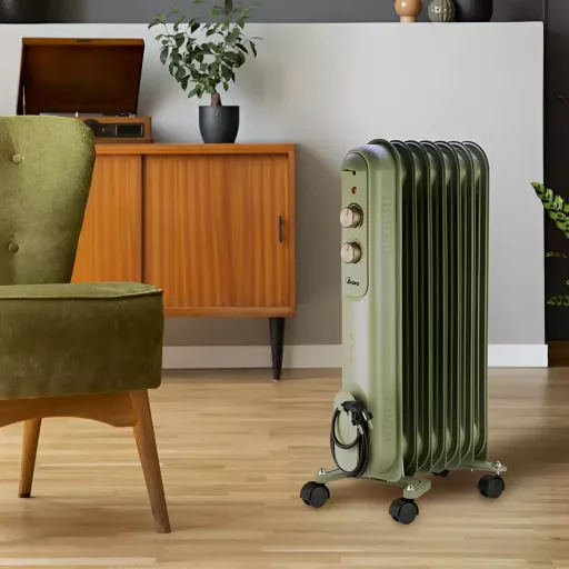 ARDES 4R07VIN Elektromos olajradiátor 7 tagos 1500W Zöld