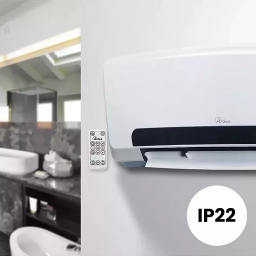 ARDES 4W08P PTC kerámiabetétes fali hősugárzó távvezérlővel, IP22 védelem - WaterMarkt.hu