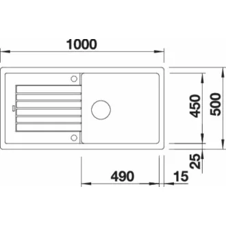 BLANCO ZIA XL 6 S antracit exc.nélkül - WaterMarkt.hu