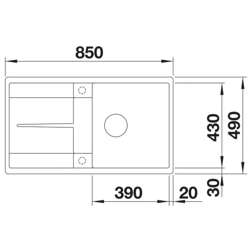BLANCO METRA 5S-F palaszürke exc., SZINTBE ÉPÍTÉS - WaterMarkt.hu