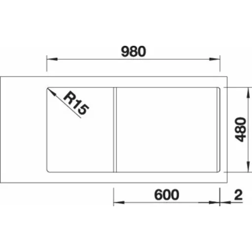 BLANCO SONA XL 6 S palaszürke exc.n. - WaterMarkt.hu