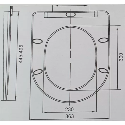 Viva FEKETE BRILLA SLIM XL WC ülőke - duroplast - lecsapódásgátlós - levehető klikk - 46 x 36,5 cm - WaterMarkt.hu