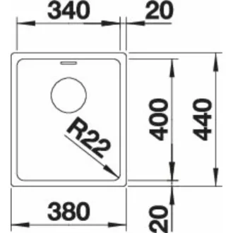 BLANCO ANDANO 340-U exc.nélkül InFino - WaterMarkt.hu