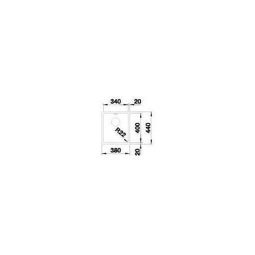 BLANCO ANDANO 340-U exc.nélkül InFino - WaterMarkt.hu