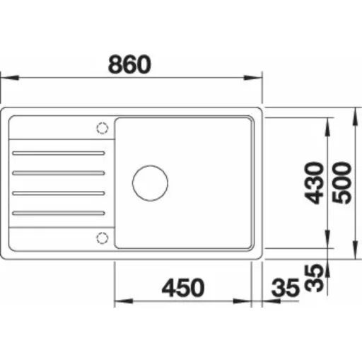 BLANCO LEGRA XL 6 S antracit exc.n. - WaterMarkt.hu