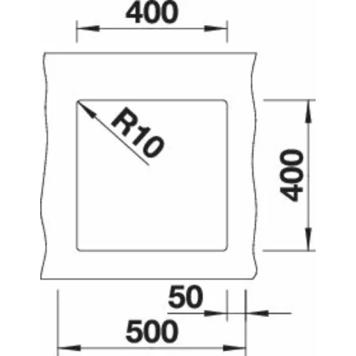 BLANCO SUBLINE 400-U antracit exc.n. - WaterMarkt.hu