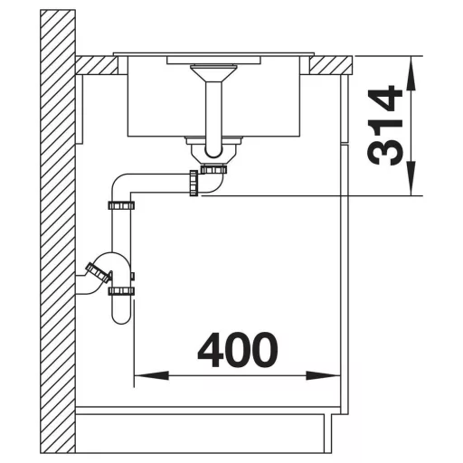 BLANCO FAVUM XL 6 S fehér exc.nélkül - WaterMarkt.hu