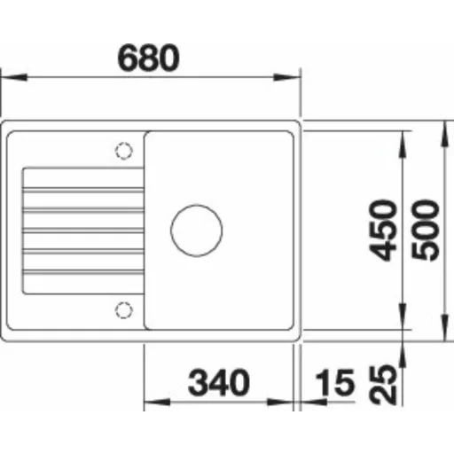BLANCO ZIA 45 S Compact fehér exc.n. - WaterMarkt.hu