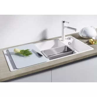 BLANCO AXIA III 6 S bal fekete üveg tart. - WaterMarkt.hu