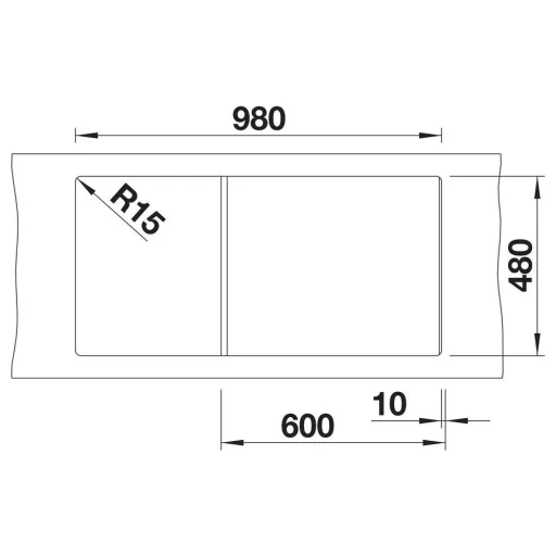 BLANCO ZIA XL 6 S fekete exc.n. - WaterMarkt.hu