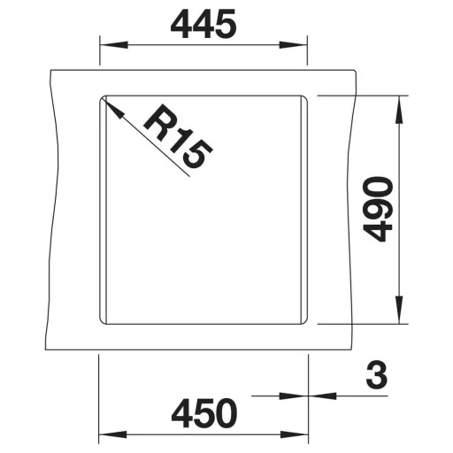 BLANCO DALAGO 45 vulkánszürke exc. - WaterMarkt.hu
