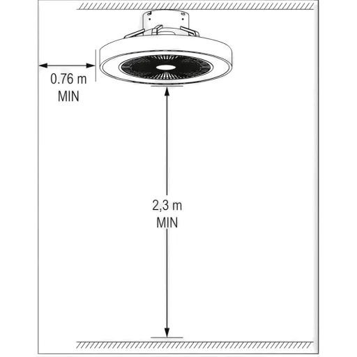 Ardes 5PL50 Mennyezeti ventilátor távvezérlővel, 3200 lumen LED világítással - 48 cm - WaterMarkt.hu
