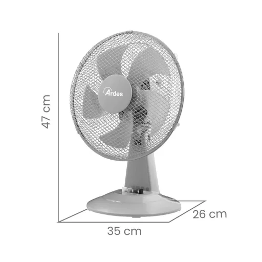 ARDES 5ST30G Asztali ventilátor - szürke - WaterMarkt.hu