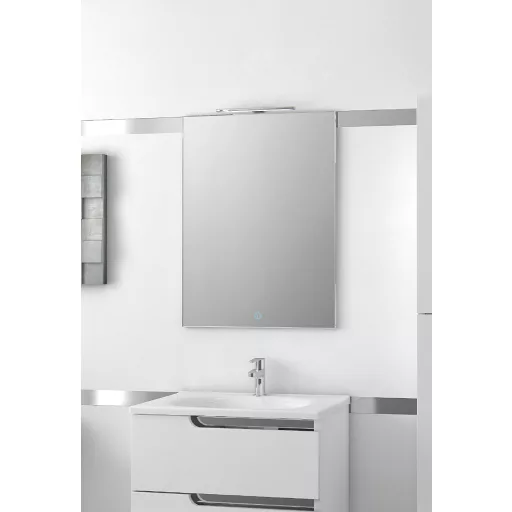 Piramida PERLA 60 G fürdőszobai tükör LED világítással - érintőkapcsolóval - 60 x 80 x 4 cm - WaterMarkt.hu