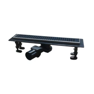 Euro Standard zuhanyfolyóka - MATT FEKETE - Ø 50 mm kifolyással - 60 cm - WaterMarkt.hu