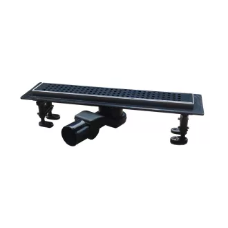 Euro Standard zuhanyfolyóka - MATT FEKETE - Ø 50 mm kifolyással - 60 cm - WaterMarkt.hu