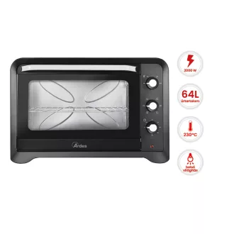 ARDES 6264PB 64 literes légkeveréses elektromos mini sütő - WaterMarkt.hu