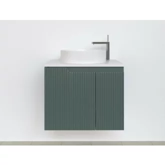 Piramida EURIDIKA fali fürdőszobabútor - mosdópult mosdó nélkül -2 ajtós - PINO ZÖLD - 65 x 48 x 53 cm - WaterMarkt.hu