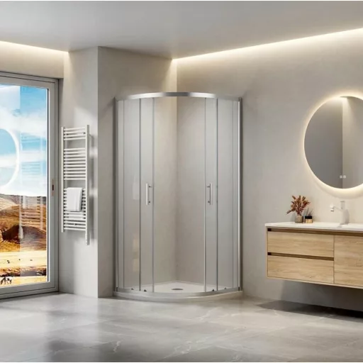 Viva AQUA Max Zuhanykabin ÍVES - 6 mm víztiszta vízlepergető üveg - 90 x 90 x 190 cm - WaterMarkt.hu