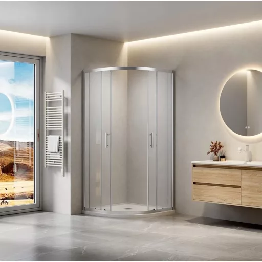 Viva AQUA Max Zuhanykabin ÍVES - 6 mm víztiszta vízlepergető üveg - 90 x 90 x 190 cm - WaterMarkt.hu