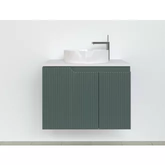 Piramida EURIDIKA fali fürdőszobabútor - mosdópult mosdó nélkül -2 ajtós - PINO ZÖLD - 75 x 48 x 53 cm - WaterMarkt.hu