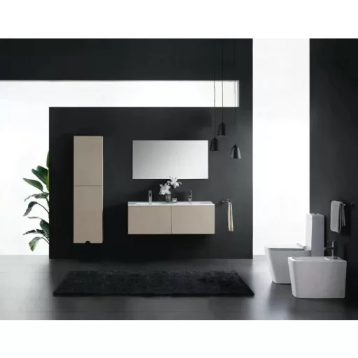 Eros ES QUADRO monoblokk WC - perem nélküli - WC ülőkével komplett - WaterMarkt.hu