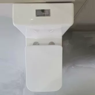 Eros ES QUADRO monoblokk WC - perem nélküli - WC ülőkével komplett - WaterMarkt.hu