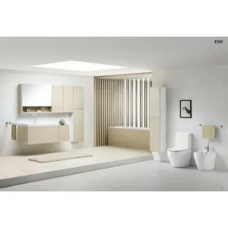 Eros ES OVAL monoblokk WC - perem nélküli - WC ülőkével komplett - WaterMarkt.hu