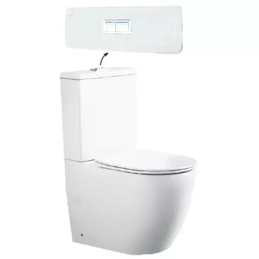 Eros ES OVAL monoblokk WC - perem nélküli - WC ülőkével komplett - WaterMarkt.hu