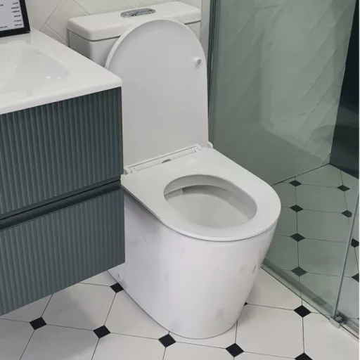 Eros ES AVVA monoblokk WC - perem nélküli - WC ülőkével komplett - WaterMarkt.hu