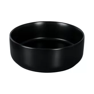 Eros SIMPLE 8 - PULTRA ültethető - Top Counter - porcelán mosdó - MATT FEKETE - 36 x 36 x 13 cm - WaterMarkt.hu