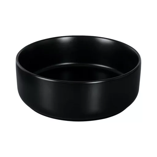 Eros SIMPLE 8 - PULTRA ültethető - Top Counter - porcelán mosdó - MATT FEKETE - 36 x 36 x 13 cm - WaterMarkt.hu